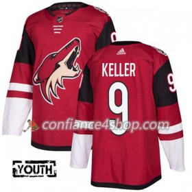 Adidas Maillot de Hockey Arizona Coyotes Clayton Keller 9 2017-2018 Maroon Authentic - Enfant